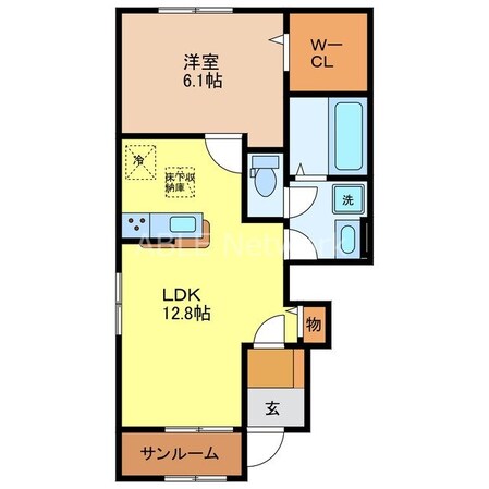 サニーヒルズ上峰Ⅱの物件間取画像